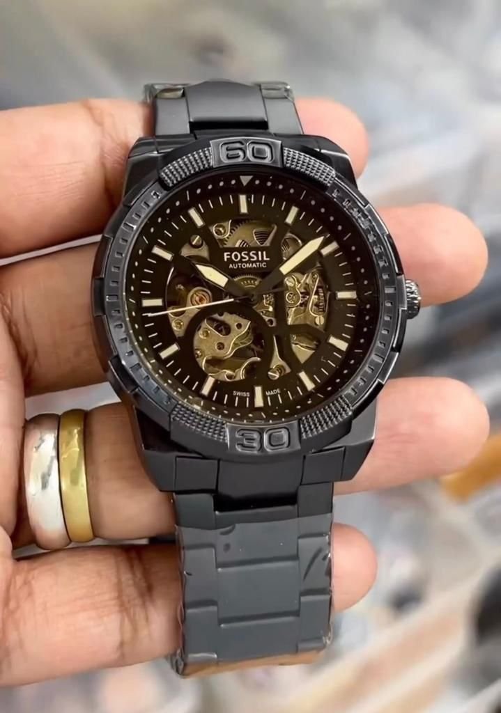 Fossil Black Metal Automatic