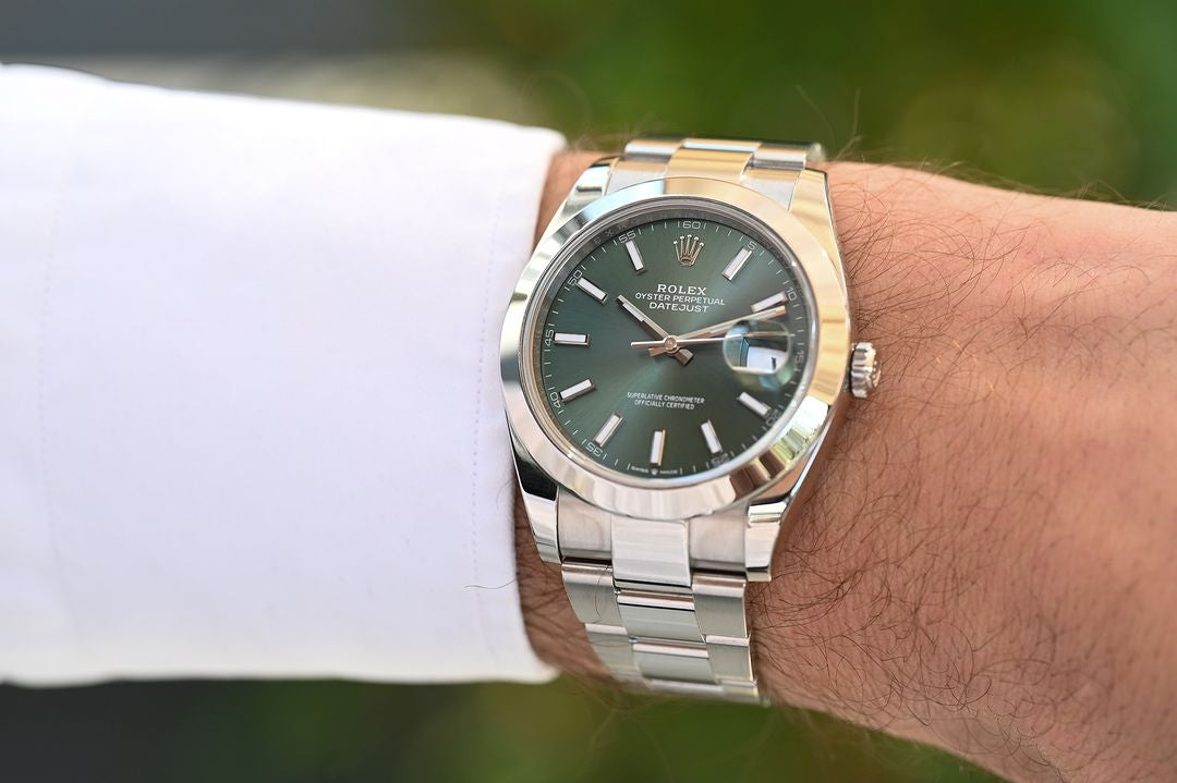 Rolex Green dial Silver metal Belt Watch Rajkumar Rao