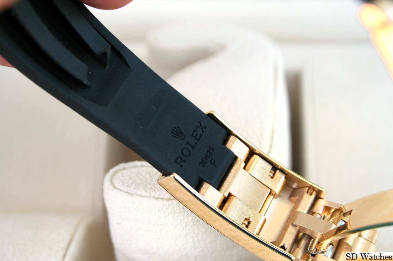 Rolex Yacht master Silicon band gold black Virat kholi watch