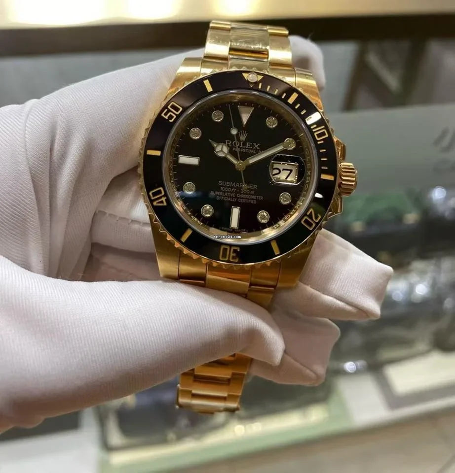 Rolex Submariner Full Gold Metal Watch