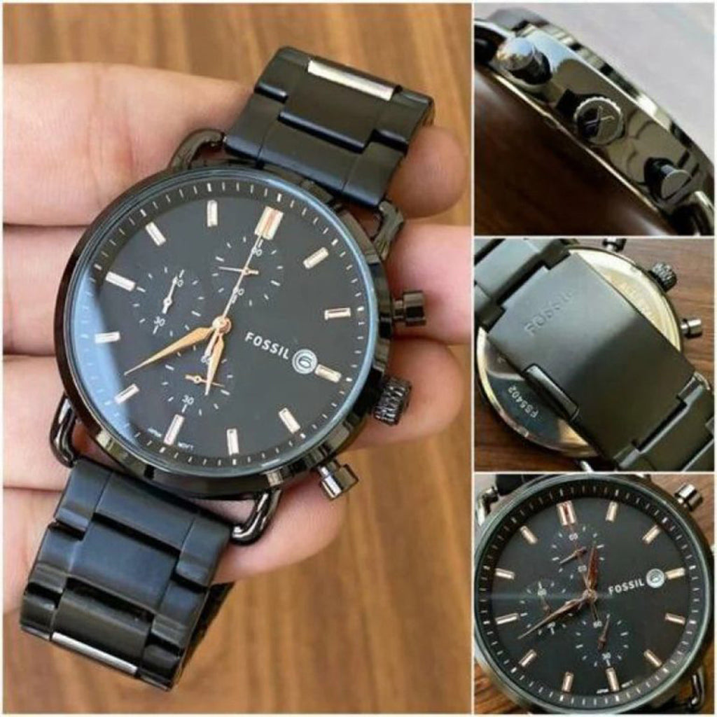 Fossil Black Metal Watch A