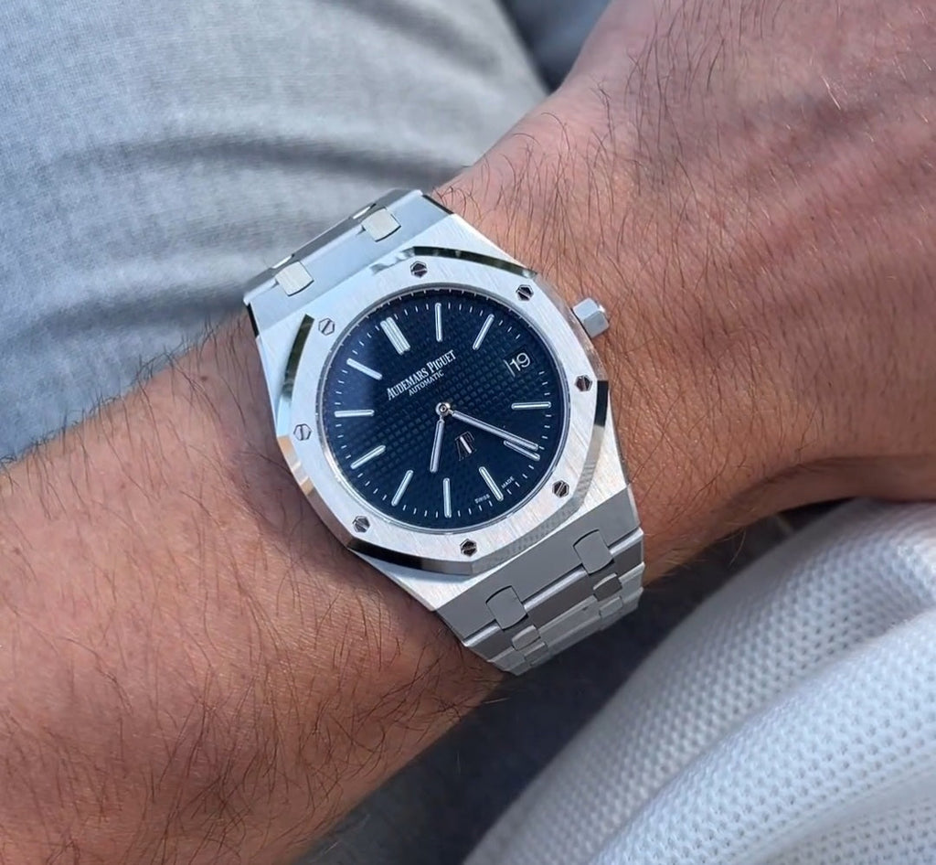 Audemars Piguet AP Royal Oak Silver Blue Metal
