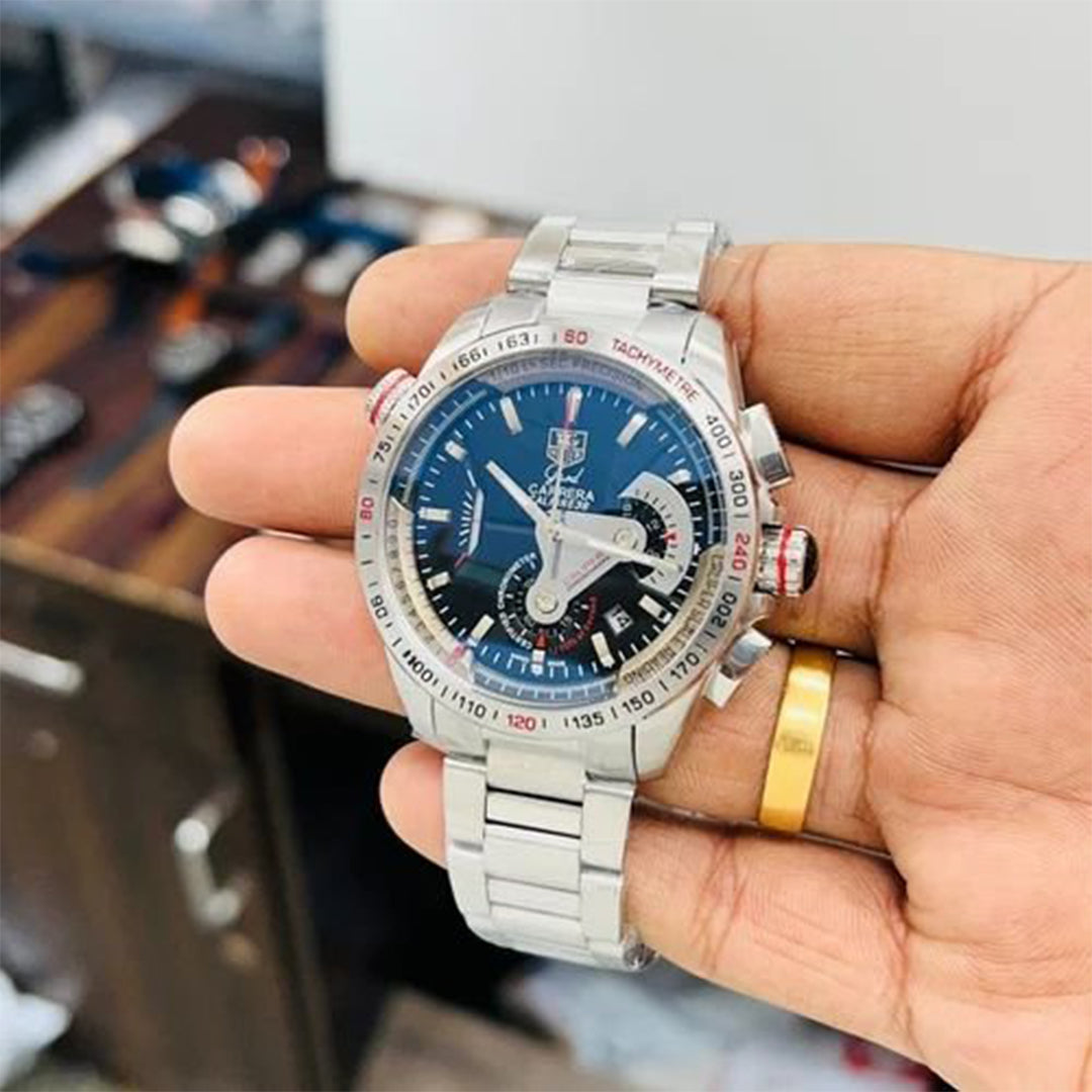 Tagheuer Calibre 36 Silver Grey Metal Belt