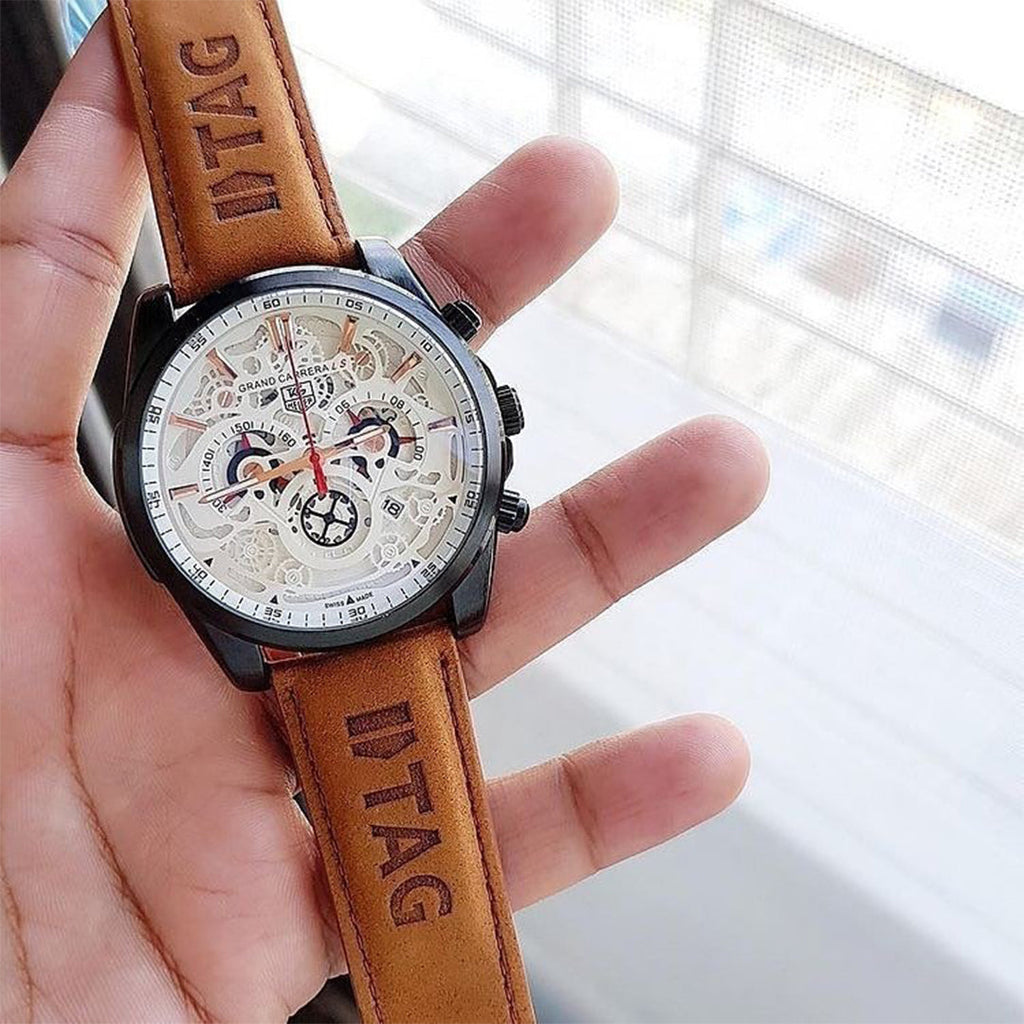 Tagheuer Cr7 Leather Brown Belt