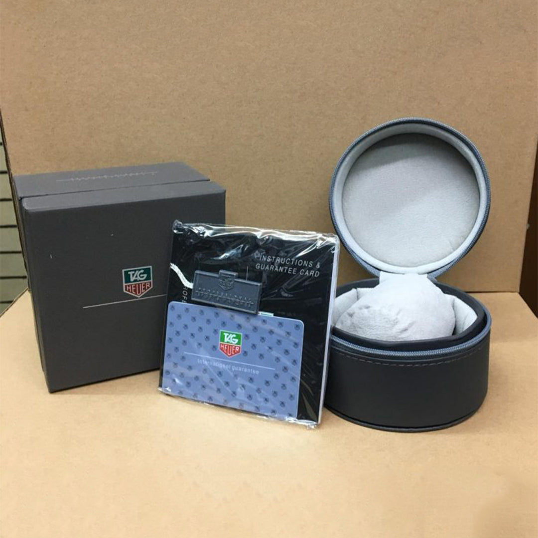 Tagheuer Cr7 New Leather Black Belt Black Dial