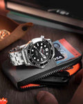 Omega Seamaster Diver 300M  Silver Black Dial Metal watch