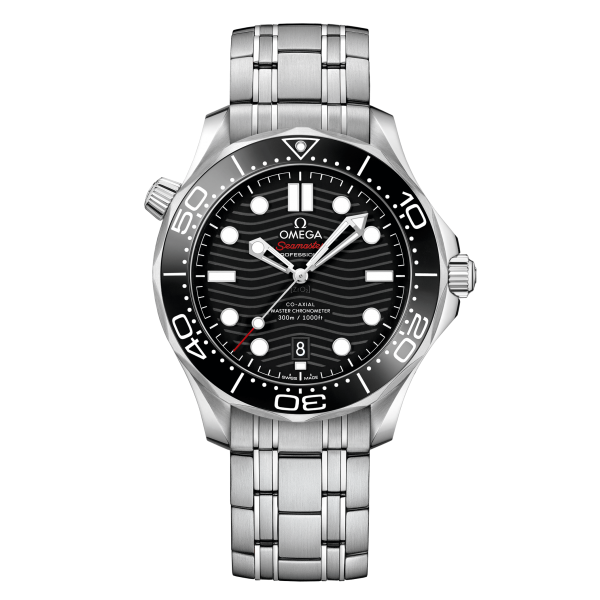 Omega Seamaster Diver 300M  Silver Black Dial Metal watch