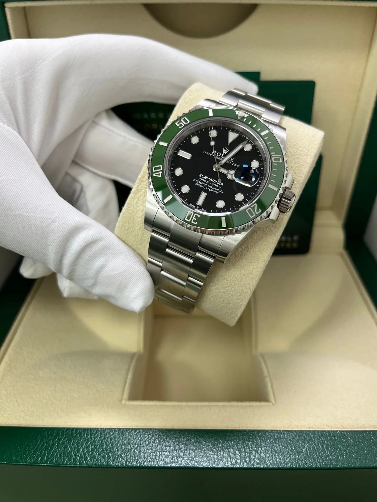 Rolex Submariner Silver Green Metal Watch Bobby Deol
